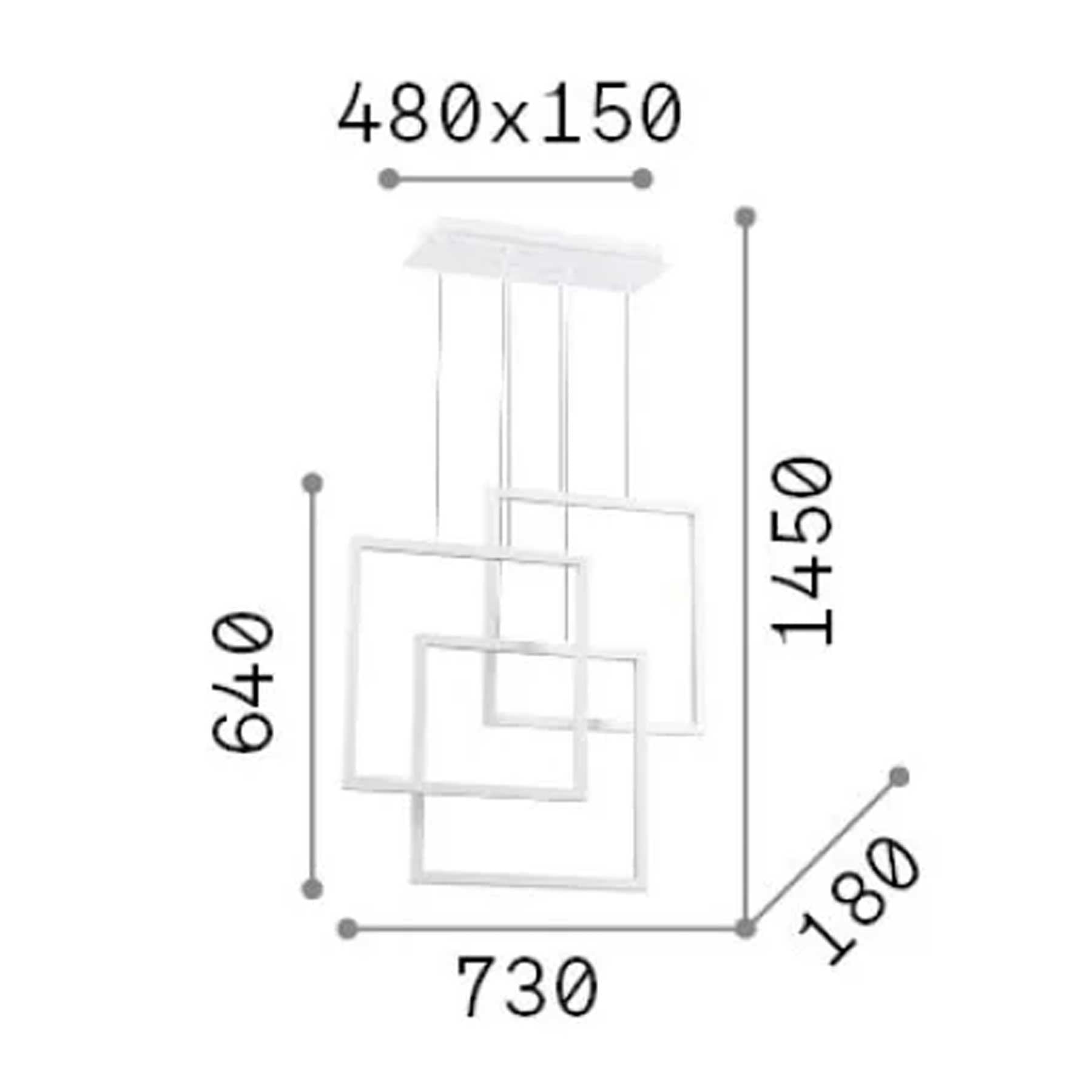 Ideal lux Frame LED závěsné svítidlo