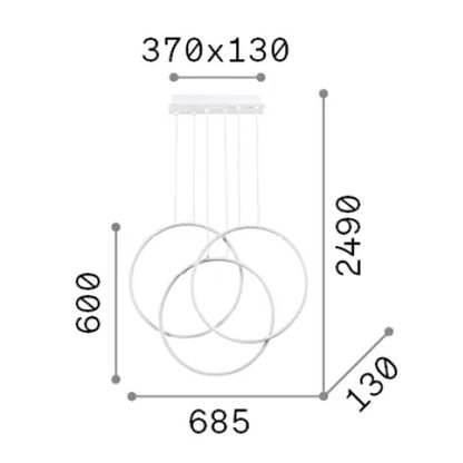 Ideal lux Frame LED závěsné svítidlo