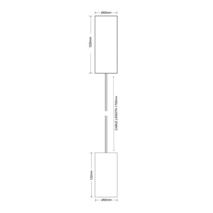 KARIZMA luce Dea Vesta PE LED svítidlo černé