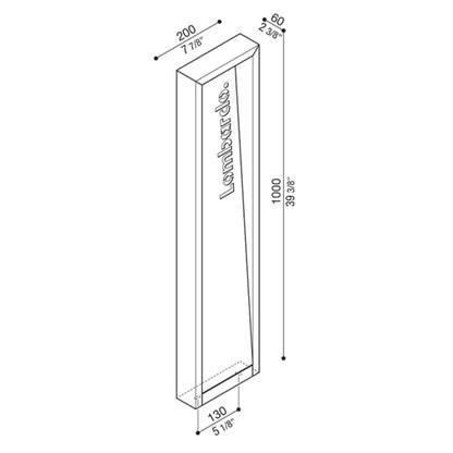 Lombardo Arke FULL Code LED vanjska svjetiljka na stupić IP66 24V