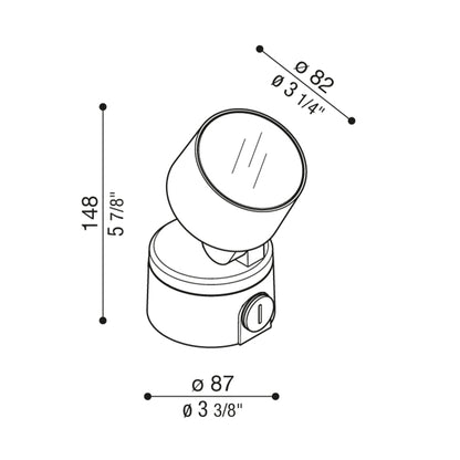 Lombardo Noa 50 LED venkovní svítidlo IP66