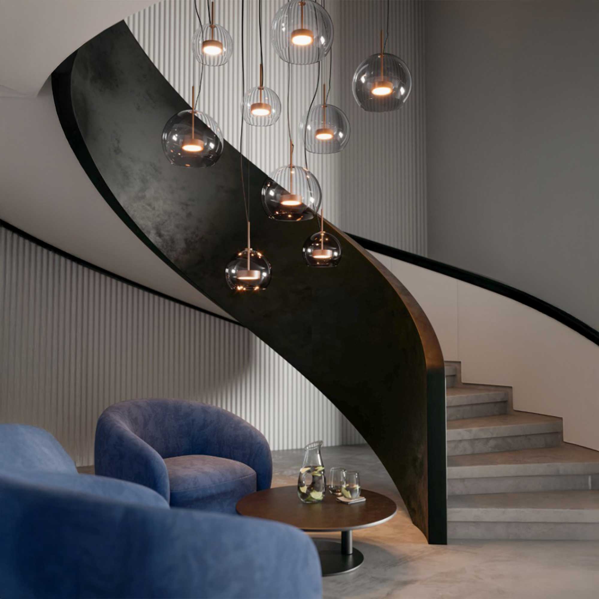 Lucis Omnia Glass LED závěsné svítidlo