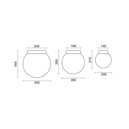 Lucis Polaris S.P LED přisazené svítidlo