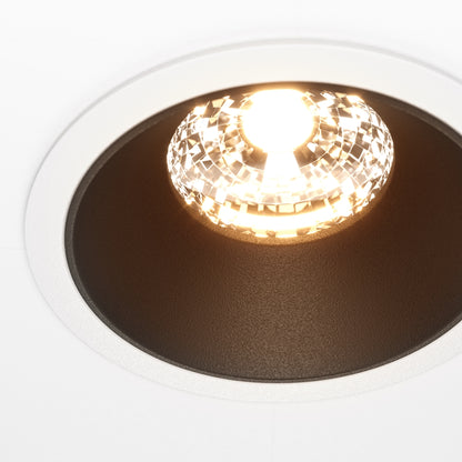 Maytoni Alfa LED 36° ugradbena kružna svjetiljka za dolje, crna
