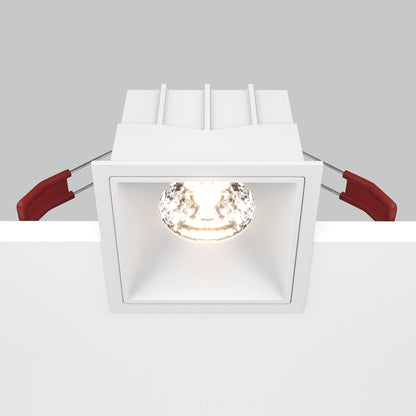 Maytoni Alfa LED 15W 36° ugradbeni četvrtasti downlight, bijeli