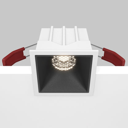 Maytoni Alfa LED 10W 36° ugradbena četvrtasta svjetiljka, crna