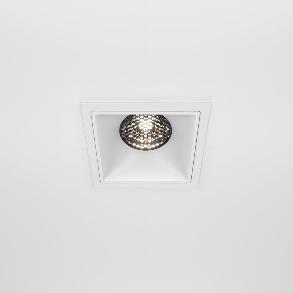 Maytoni Alfa LED 15W 36° ugradbeni četvrtasti downlight, bijeli
