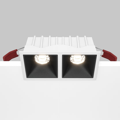Maytoni Alfa LED 10W 36° ugradbena četvrtasta svjetiljka, crna