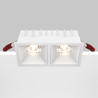 Maytoni Alfa LED 15W 36° ugradbeni četvrtasti downlight, bijeli