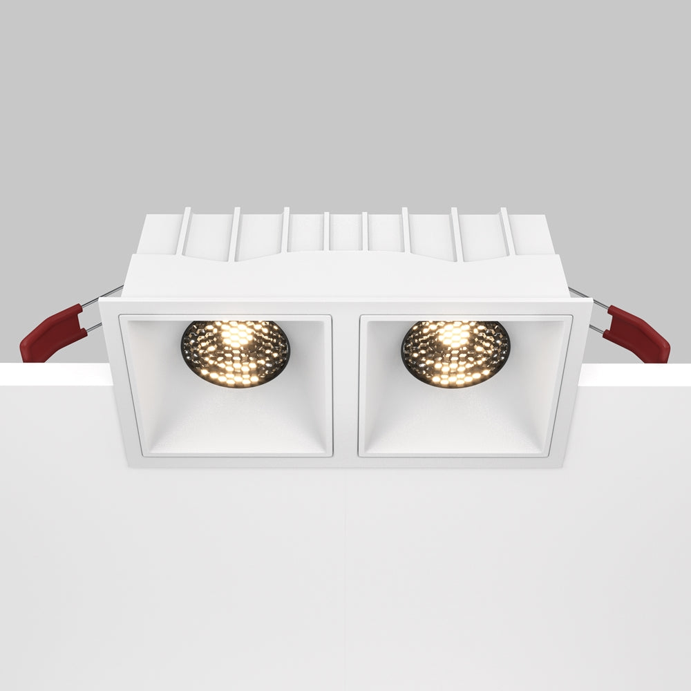 Maytoni Alfa LED 15W 36° ugradbeni četvrtasti downlight, bijeli