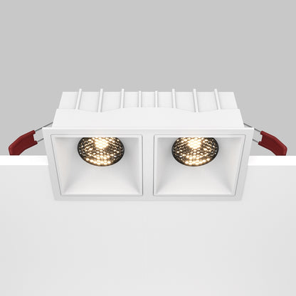 Maytoni Alfa LED 15W 36° ugradbeni četvrtasti downlight, bijeli