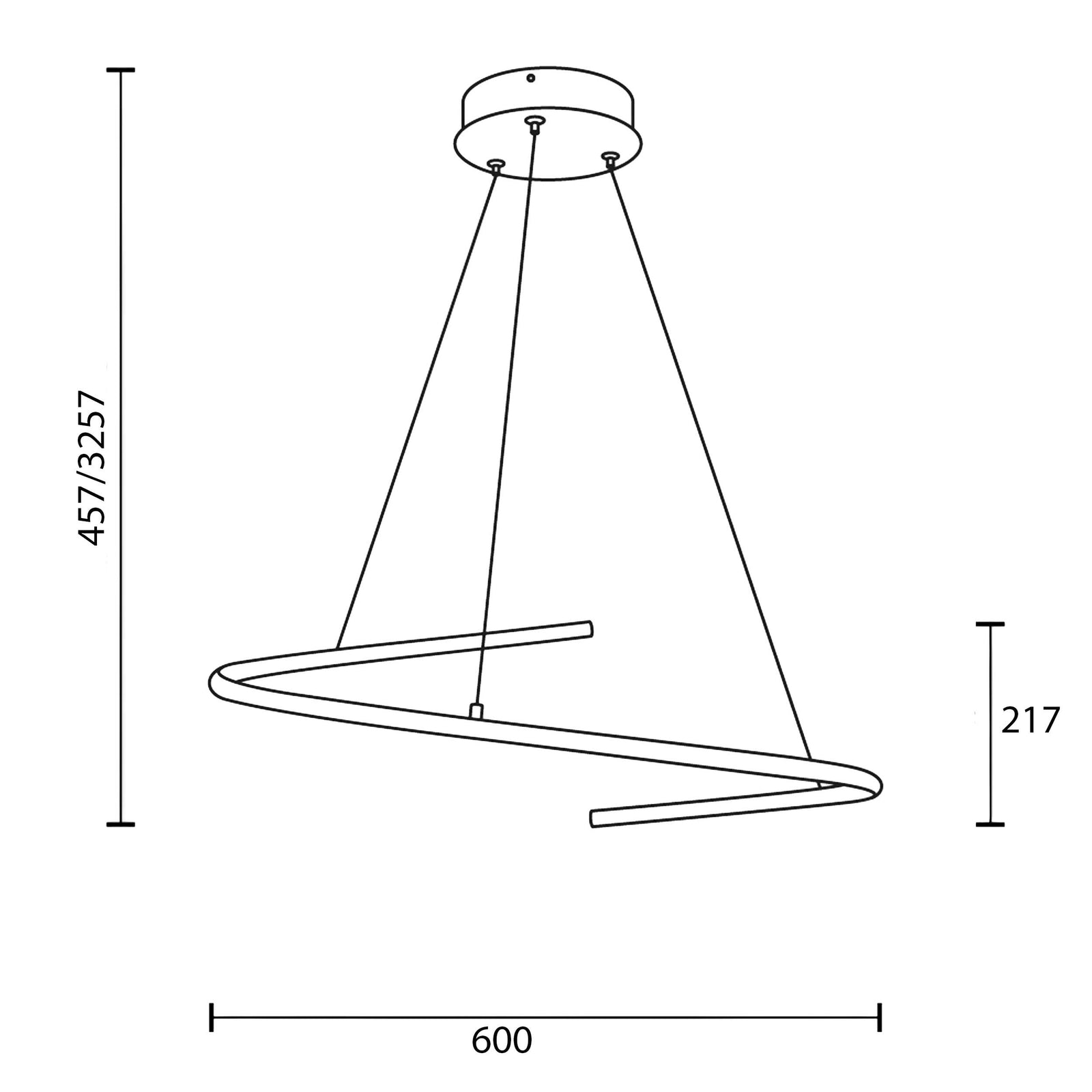 Maytoni Curve LED viseća svjetiljka