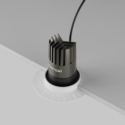 Maytoni Dip LED 50° ugradbena kružna svjetiljka za dolje, crna