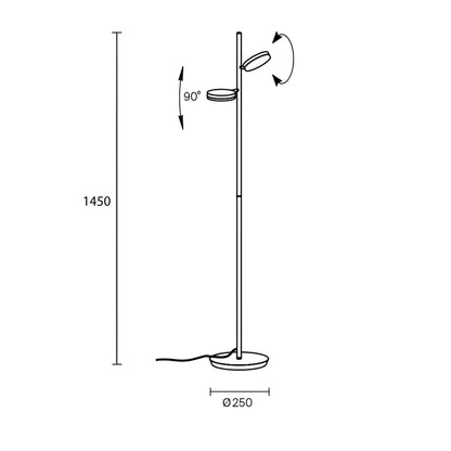 Maytoni Fad LED podna lampa