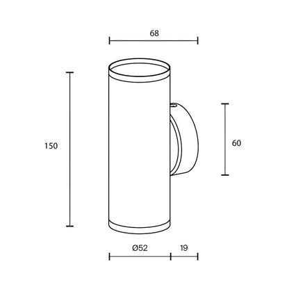 Maytoni Focus S GU10 zidna svjetiljka