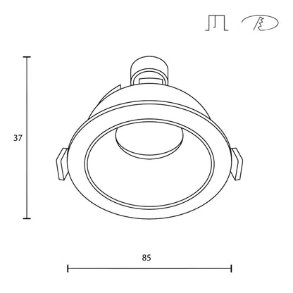 Maytoni downlight Share GU10 ugradbena kružna svjetiljka