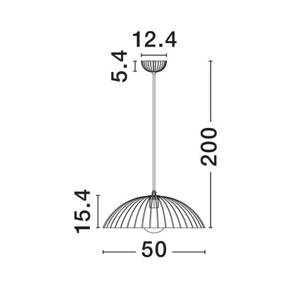 Nova Luce Ammos E27 viseća svjetiljka