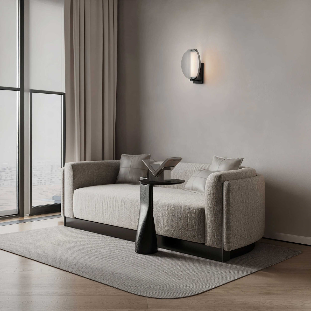 Nova Luce Noir LED zidna svjetiljka