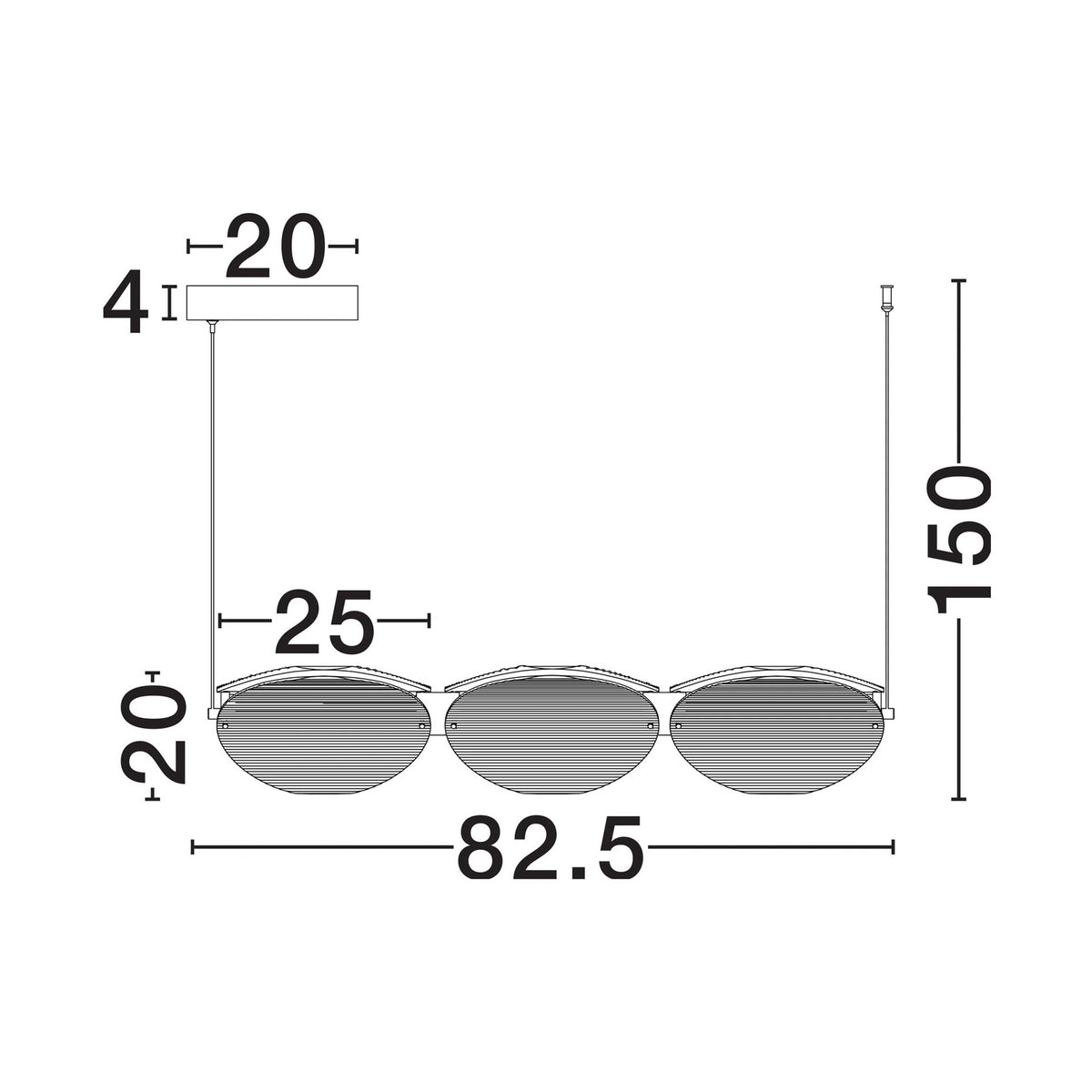 Nova Luce Noir LED linearna viseća svjetiljka