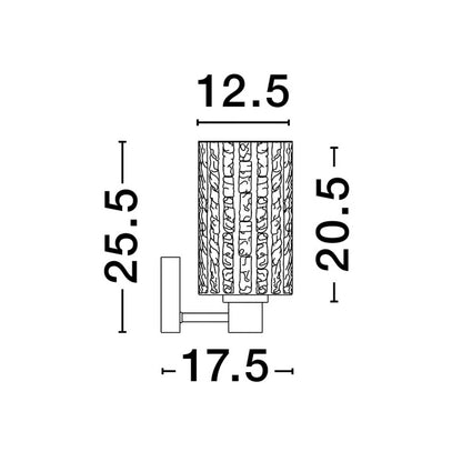 Nova Luce Certa E27 skleněné nástěnné svítidlo