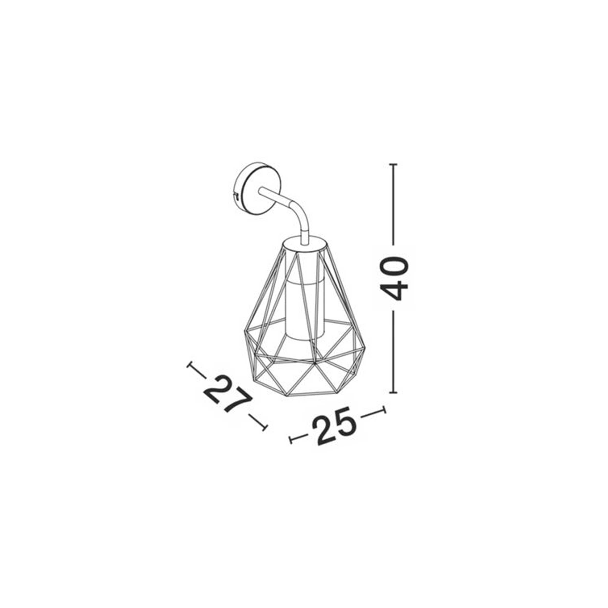 Nova Luce Isidora E27 zidna svjetiljka