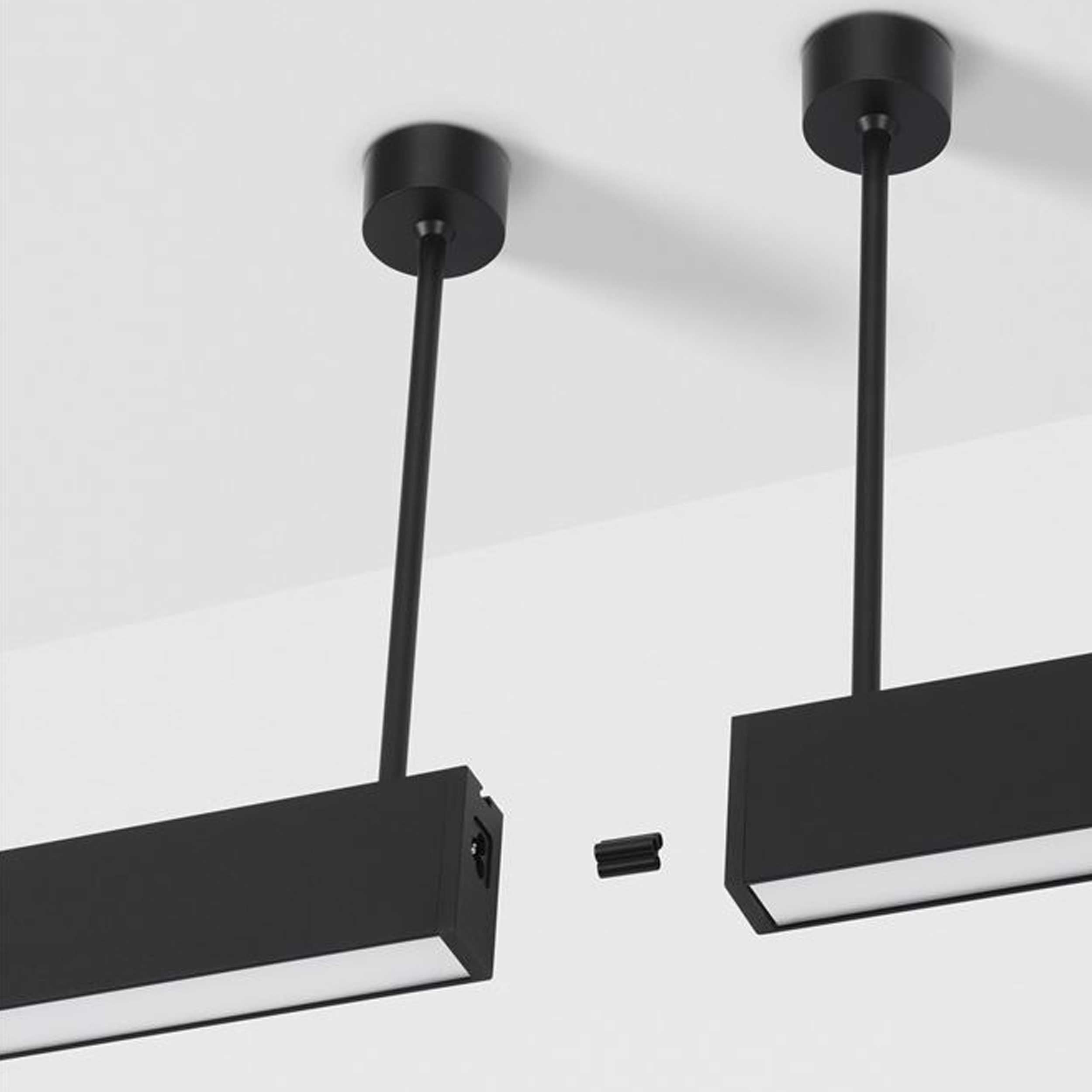 Nova Luce Lina Opal LED linearna površinska stropna svjetiljka, poveziva
