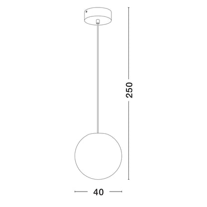 Nova Luce Moon E27 závěsné svítidlo IP65