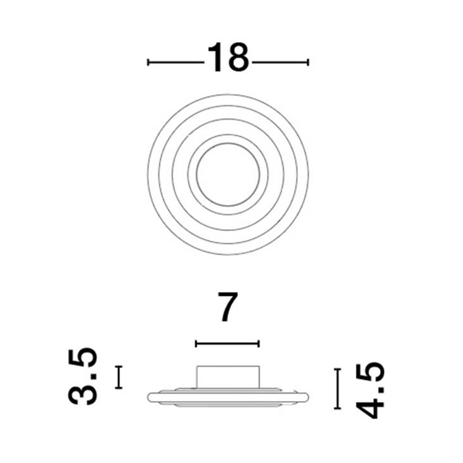 Nova Luce Sianna E27 staklena zidna svjetiljka