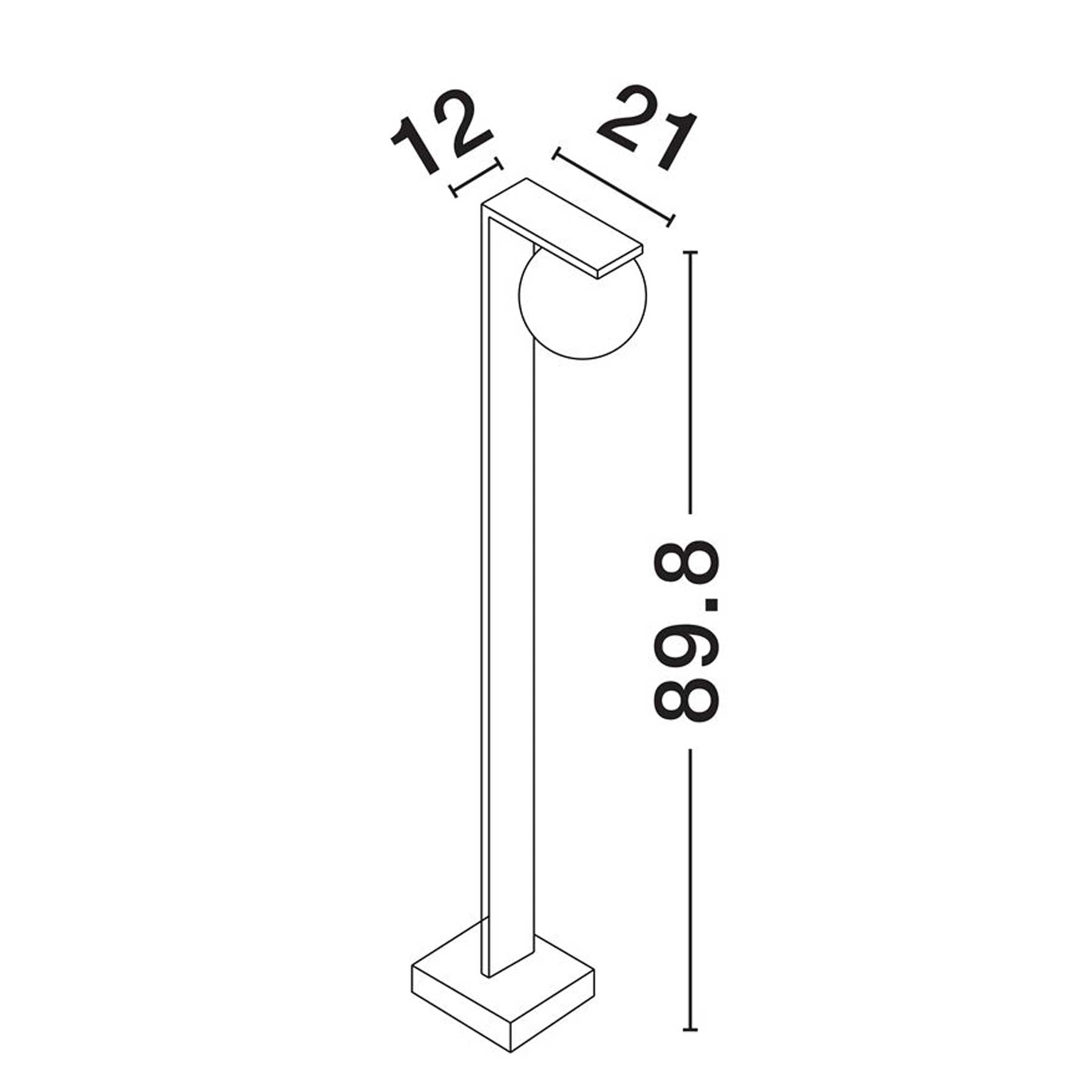 Nova Luce Oracle LED sloupkové svítidlo
