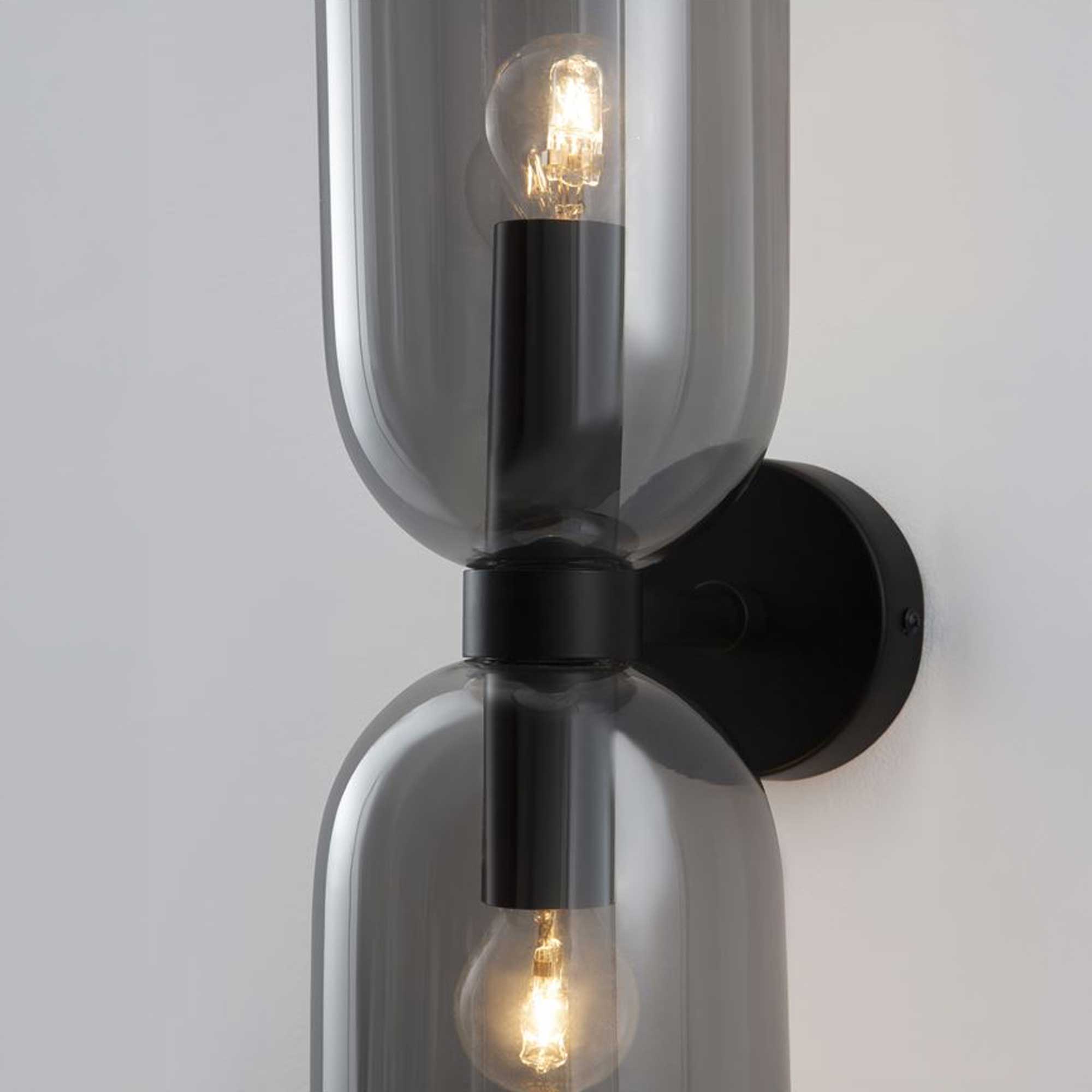 Nova Luce Palmer E27 staklena zidna svjetiljka