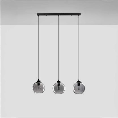 Nova Luce Palmer E27 staklena viseća lampa, uzdužna