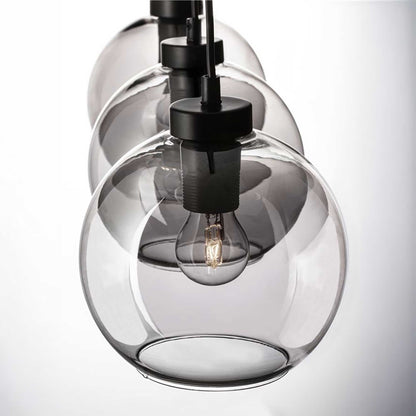 Nova Luce Palmer E27 staklena viseća lampa, uzdužna