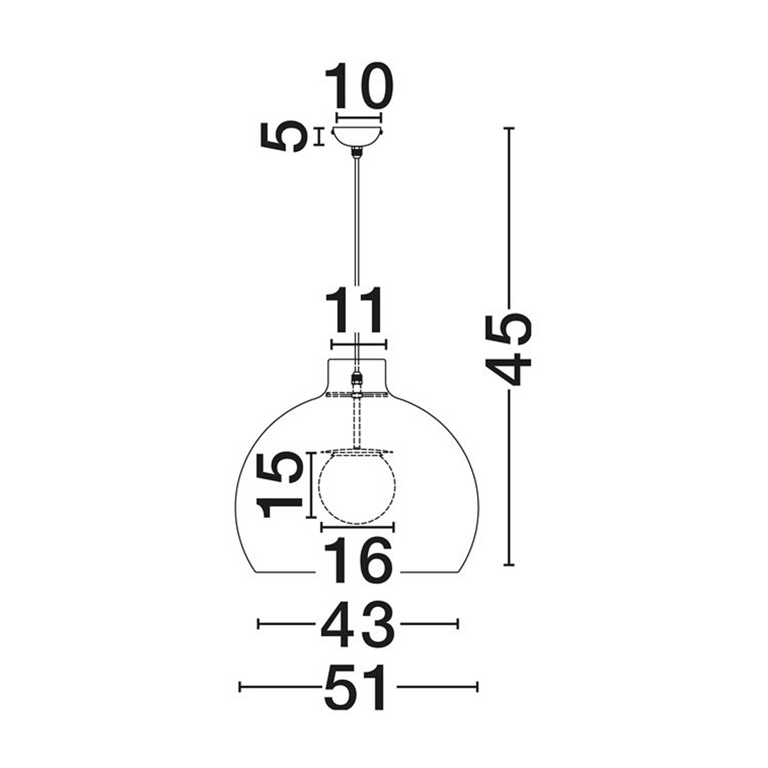 Nova Luce Obbit E27 viseća svjetiljka