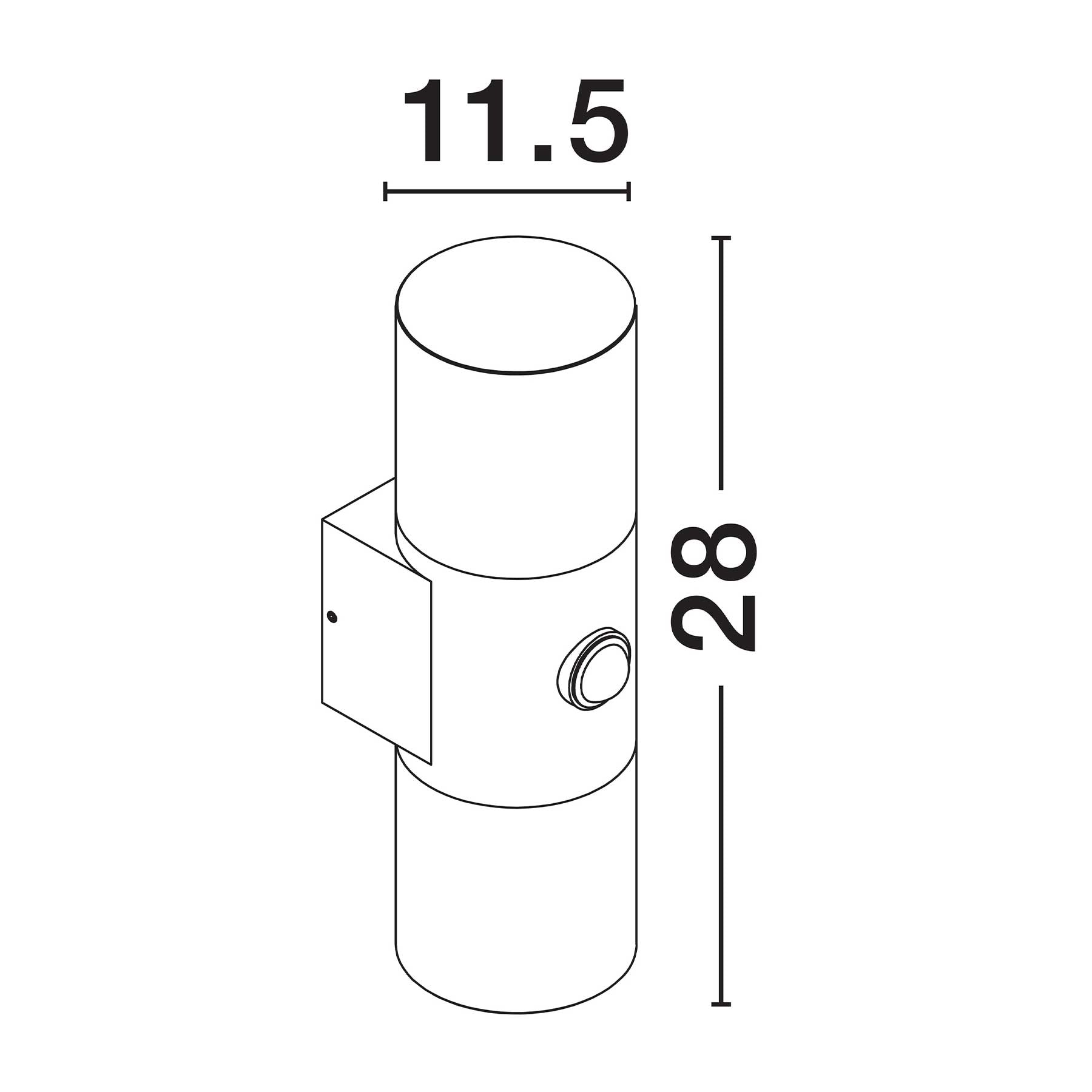 Nova Luce Paul LED nástěnné svítidlo IP65 s pohybovým senzorem