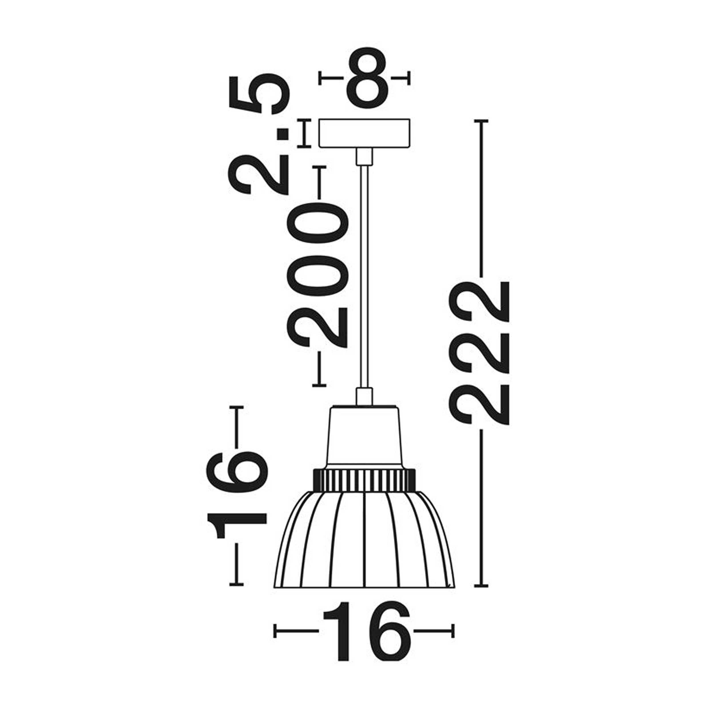 Nova Luce Obbit E27 viseća svjetiljka