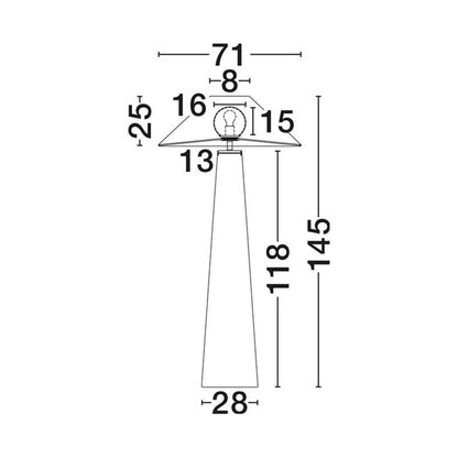 Nova Luce Plom E27 podna lampa