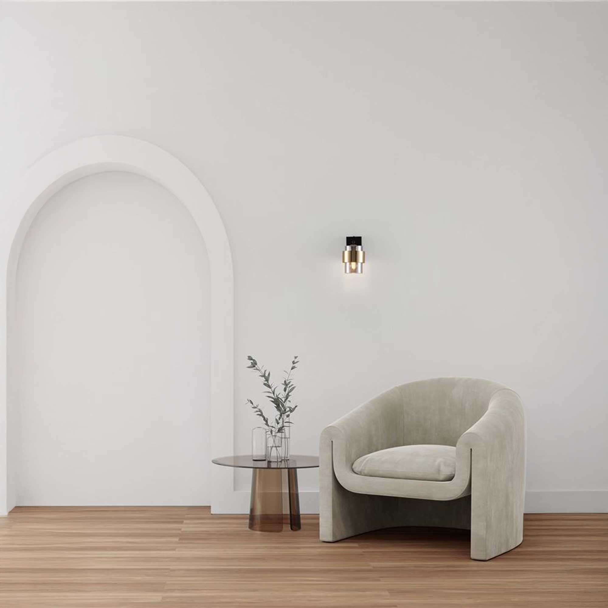 Nova Luce Sianna E27 staklena zidna svjetiljka