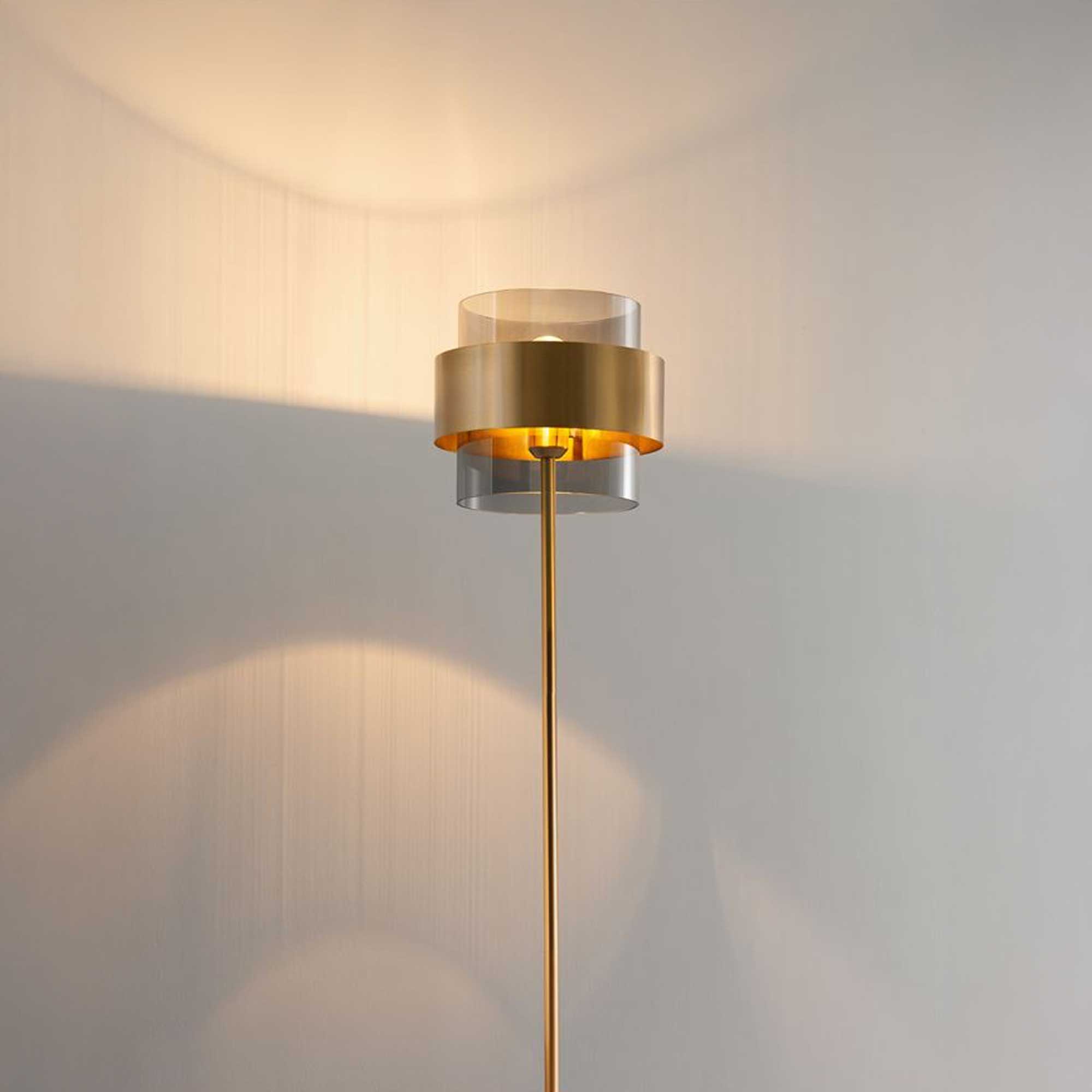 Nova Luce Sianna E27 staklena podna lampa