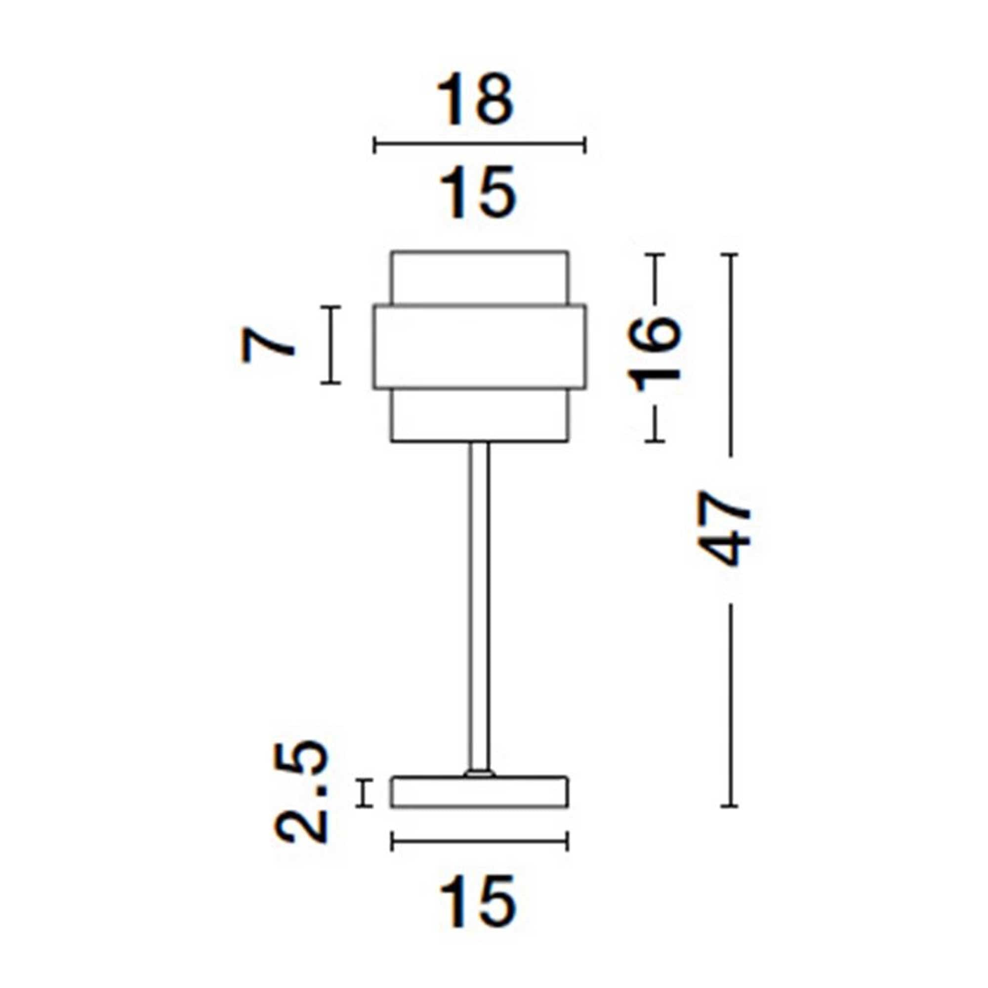 Nova Luce Sianna E27 staklena stolna lampa