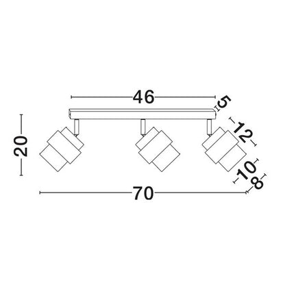 Nova Luce Sianna E27 staklena stropna svjetiljka