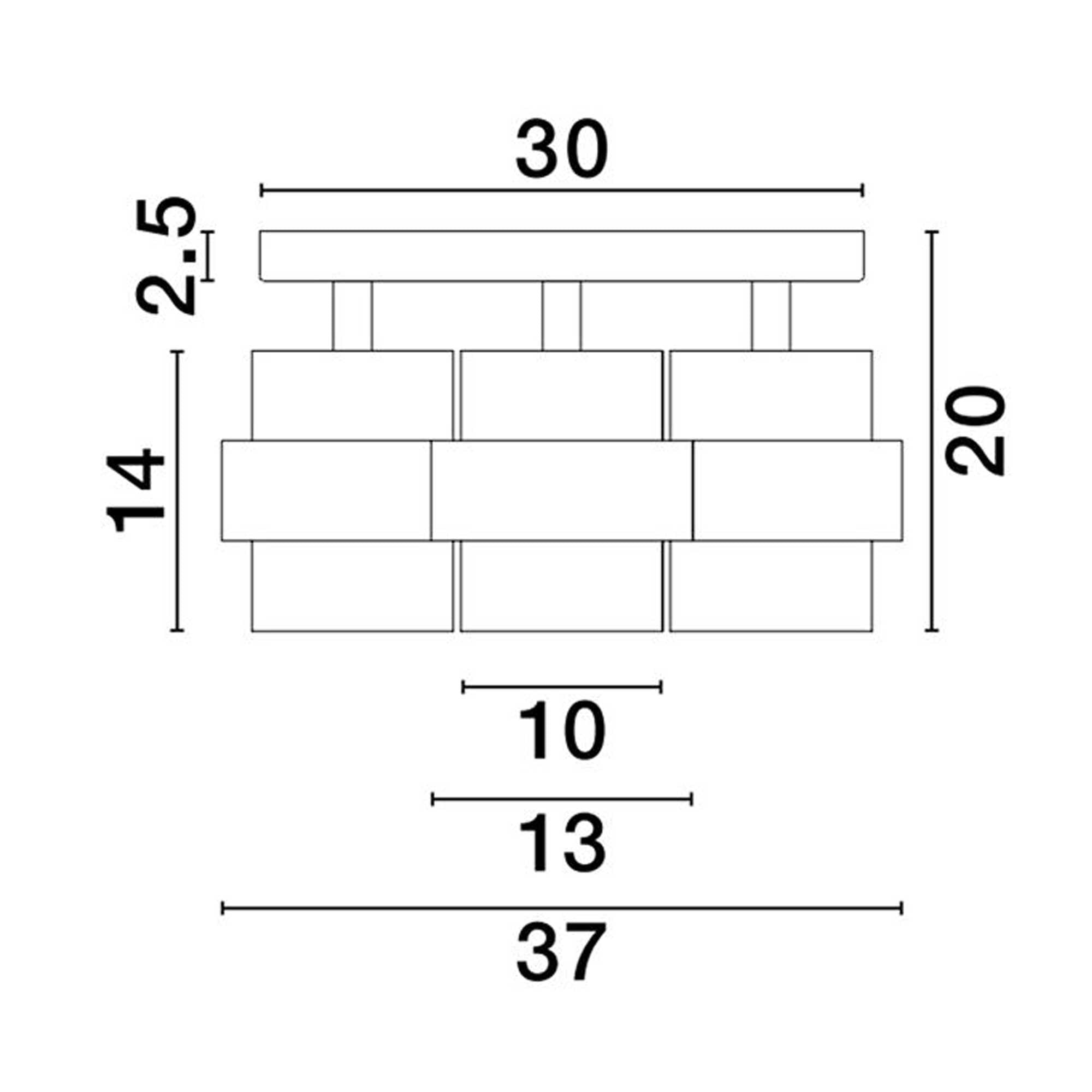 Nova Luce Sianna E27 staklena kružna lampa za strop