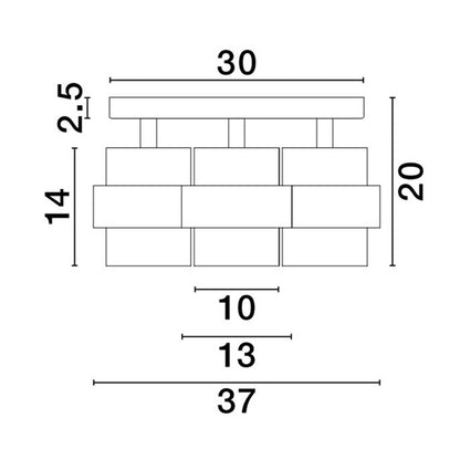 Nova Luce Sianna E27 staklena kružna lampa za strop