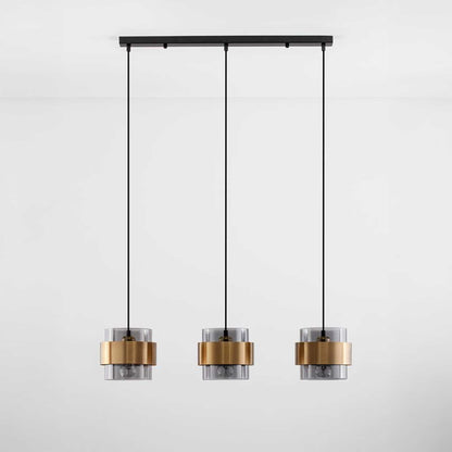 Nova Luce Sianna E27 staklena viseća lampa, izdužena