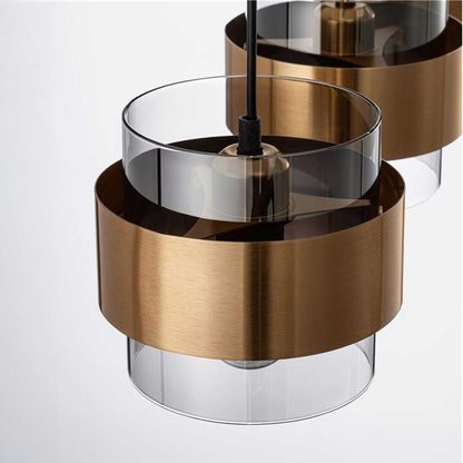 Nova Luce Sianna E27 staklena viseća lampa, izdužena