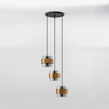 Nova Luce Sianna E27 staklena viseća svjetiljka, vertikalna