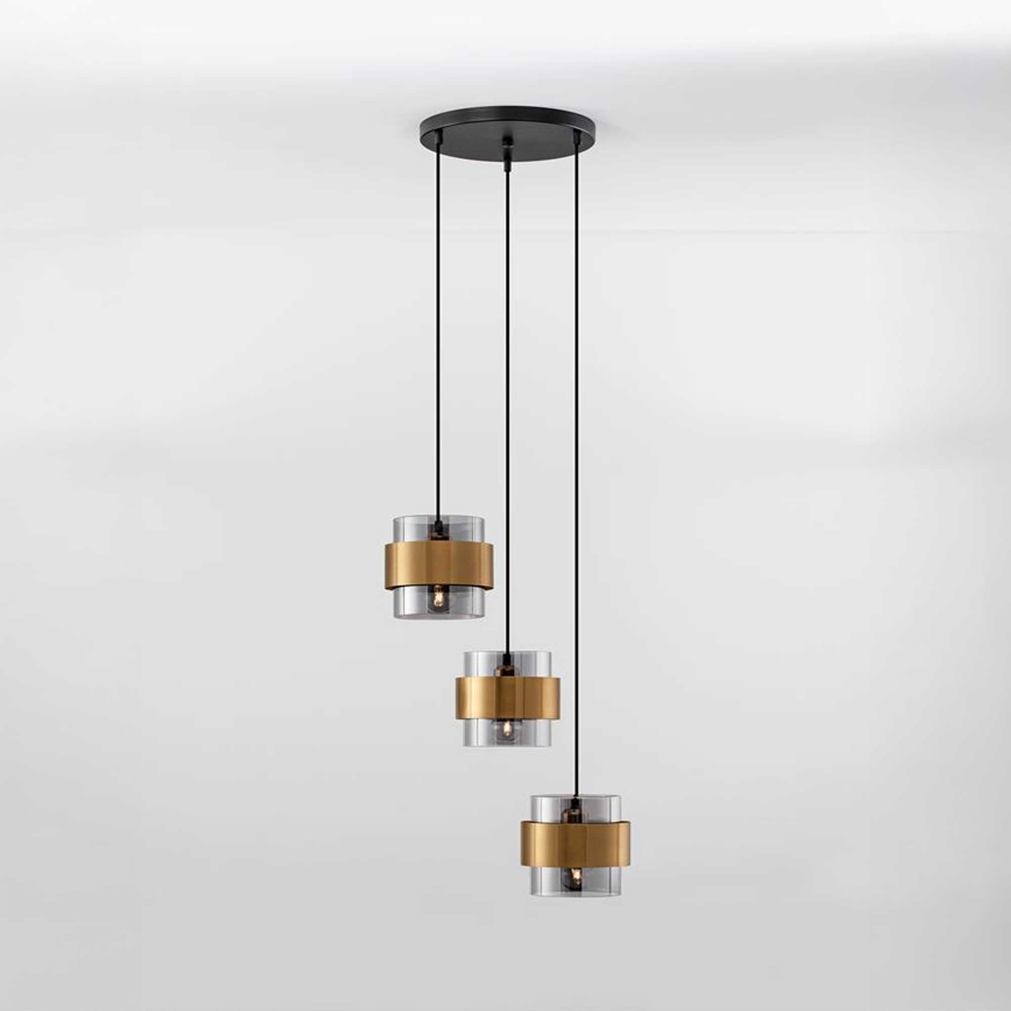 Nova Luce Sianna E27 staklena viseća svjetiljka, vertikalna