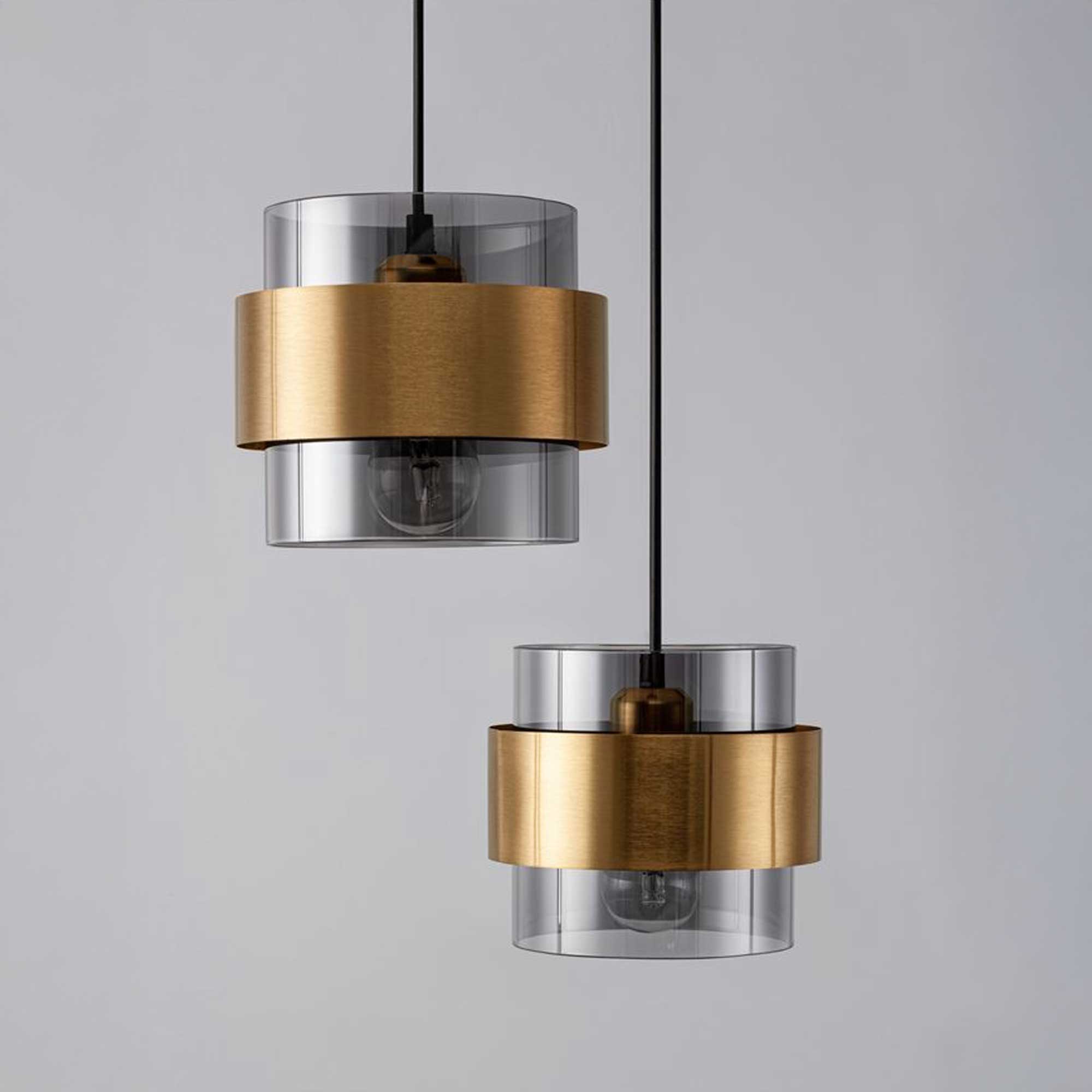 Nova Luce Sianna E27 staklena viseća svjetiljka, vertikalna