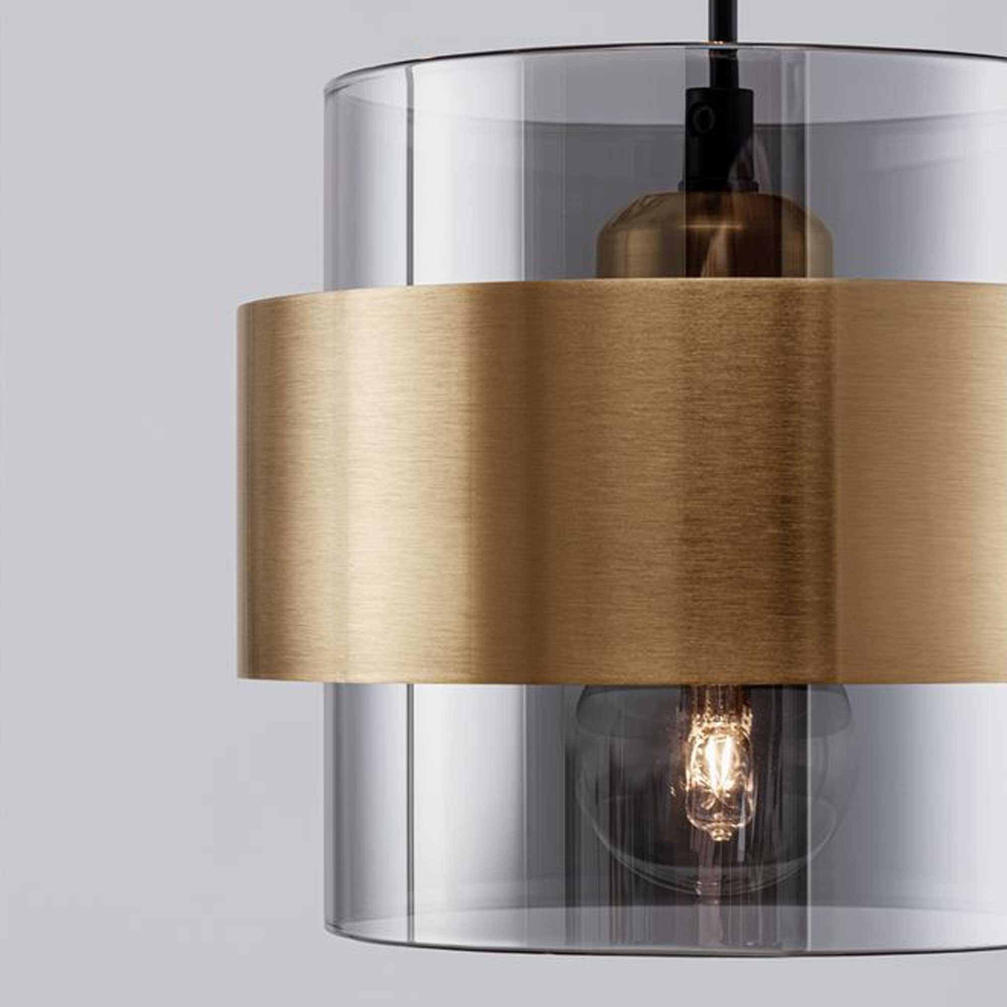 Nova Luce Sianna E27 staklena viseća svjetiljka, vertikalna