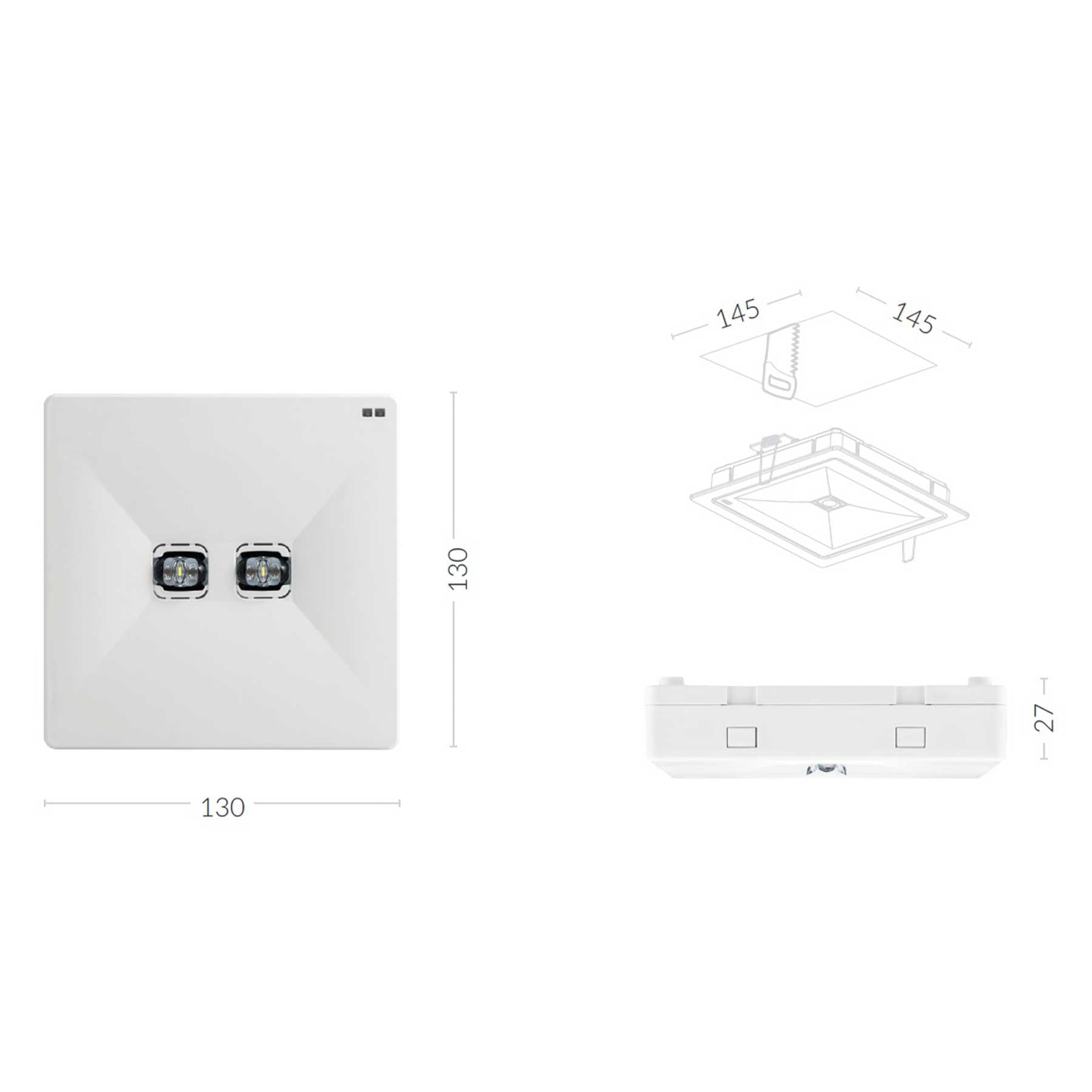 TM.ONTEC R M1 60 NM ST W LED antipanické nouzové osvětlení