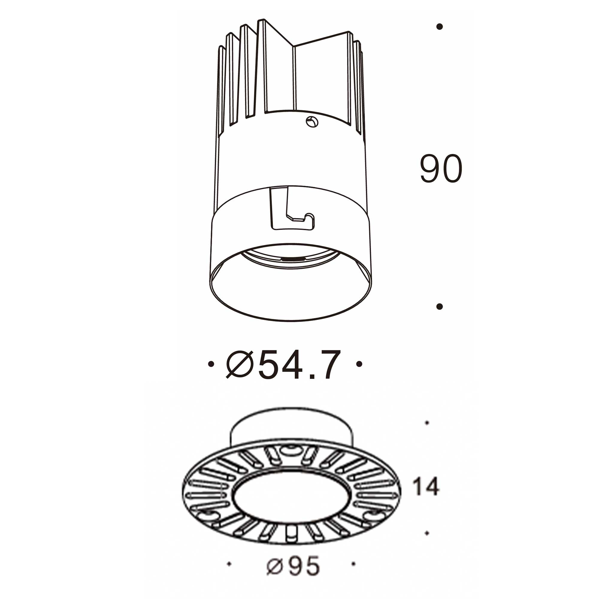 Orvo L LED zápustné svítidlo Ra>90